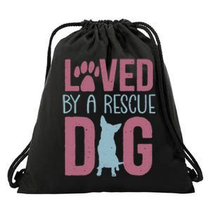 Rescue Dog Animal Adoption Rescue Dog Foster Lover Drawstring Bag