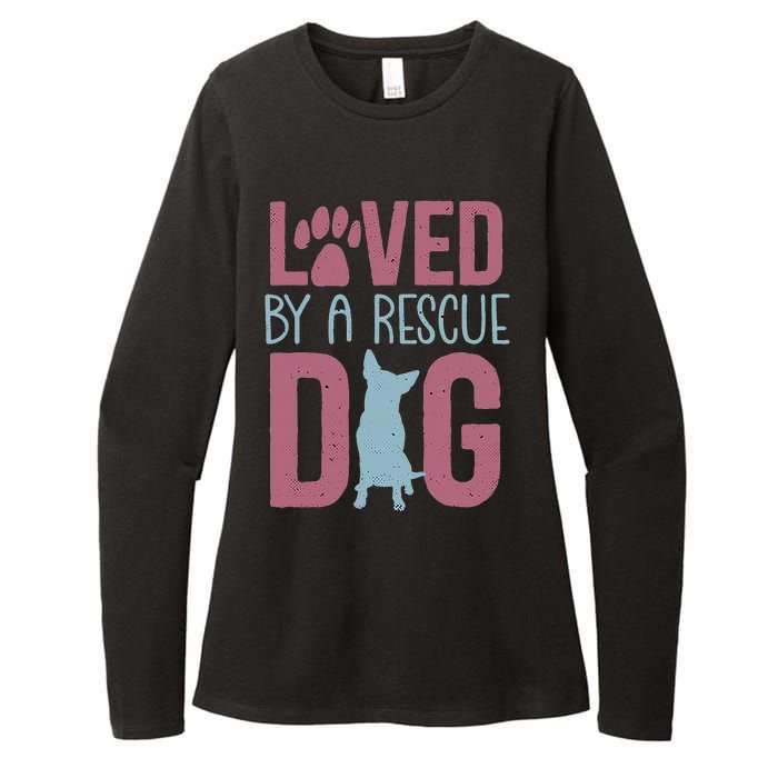 Rescue Dog Animal Adoption Rescue Dog Foster Lover Womens CVC Long Sleeve Shirt