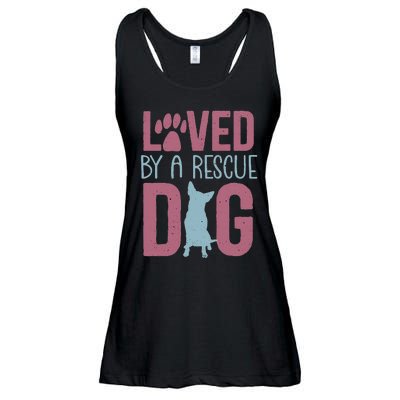 Rescue Dog Animal Adoption Rescue Dog Foster Lover Ladies Essential Flowy Tank