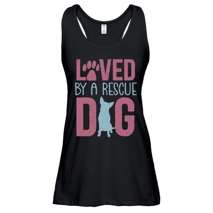 Rescue Dog Animal Adoption Rescue Dog Foster Lover Ladies Essential Flowy Tank