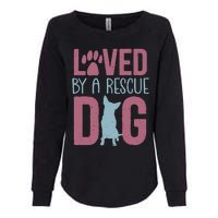 Rescue Dog Animal Adoption Rescue Dog Foster Lover Womens California Wash Sweatshirt