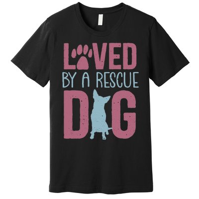 Rescue Dog Animal Adoption Rescue Dog Foster Lover Premium T-Shirt