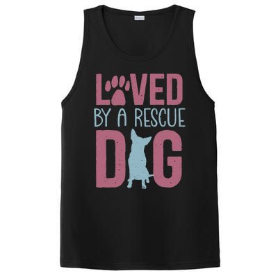 Rescue Dog Animal Adoption Rescue Dog Foster Lover PosiCharge Competitor Tank