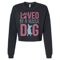 Rescue Dog Animal Adoption Rescue Dog Foster Lover Cropped Pullover Crew