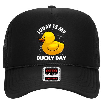 Rubber Duck Art For Rubber Ducky Duck Lover Trucker Hat