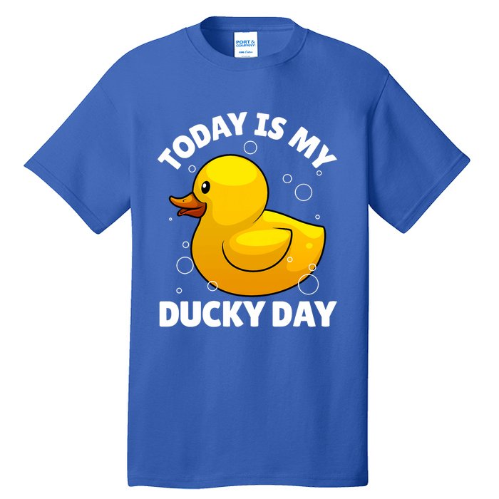 Rubber Duck Art For Rubber Ducky Duck Lover Tall T-Shirt