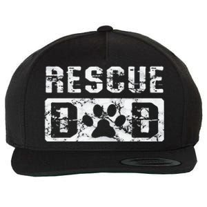 Rescue Dad Animal Activist Dog Lover Pet Owner Rescuer Dad Wool Snapback Cap