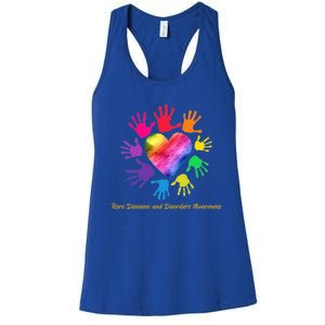 Rare Diseases And Disorders Awareness Hands Gift Cute Gift Women's Racerback Tank