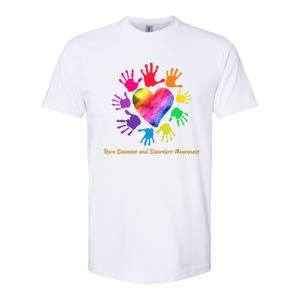 Rare Diseases And Disorders Awareness Hands Gift Cute Gift Softstyle CVC T-Shirt