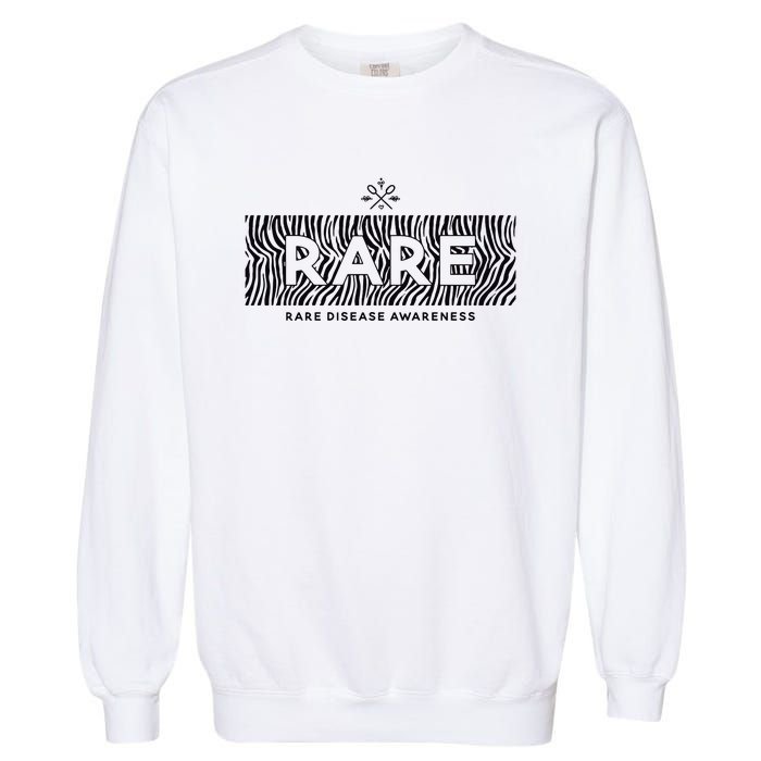 Rare Disease Awareness Rare Rare Chronic Illness Garment-Dyed Sweatshirt