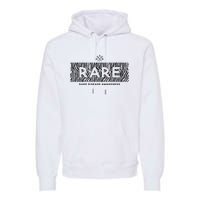 Rare Disease Awareness Rare Rare Chronic Illness Premium Hoodie