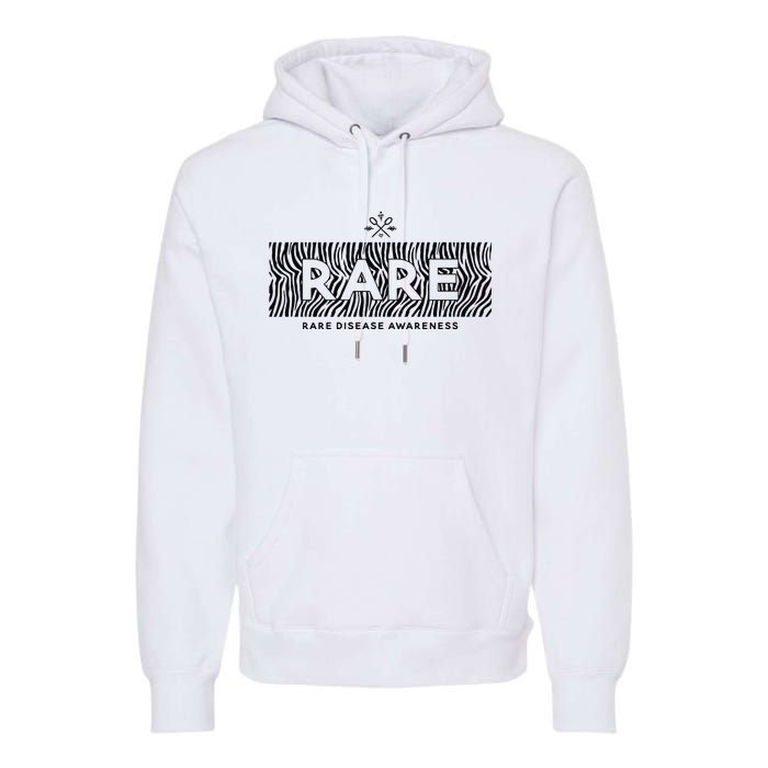 Rare Disease Awareness Rare Rare Chronic Illness Premium Hoodie