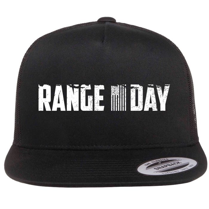 Range Day American Flag Flat Bill Trucker Hat