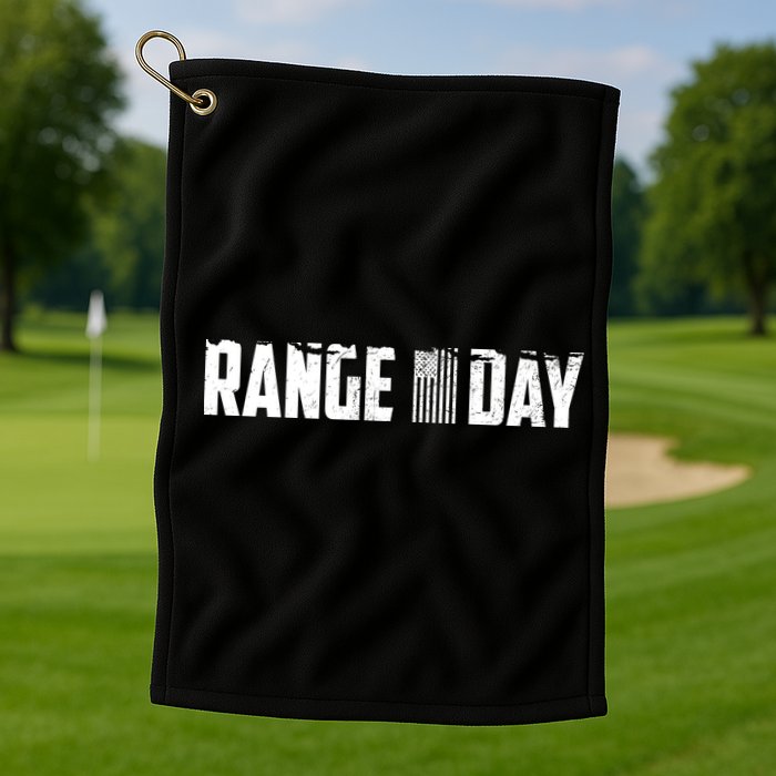 Range Day American Flag Golf Towel