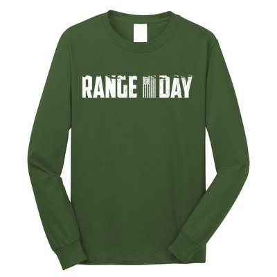 Range Day American Flag Long Sleeve Shirt