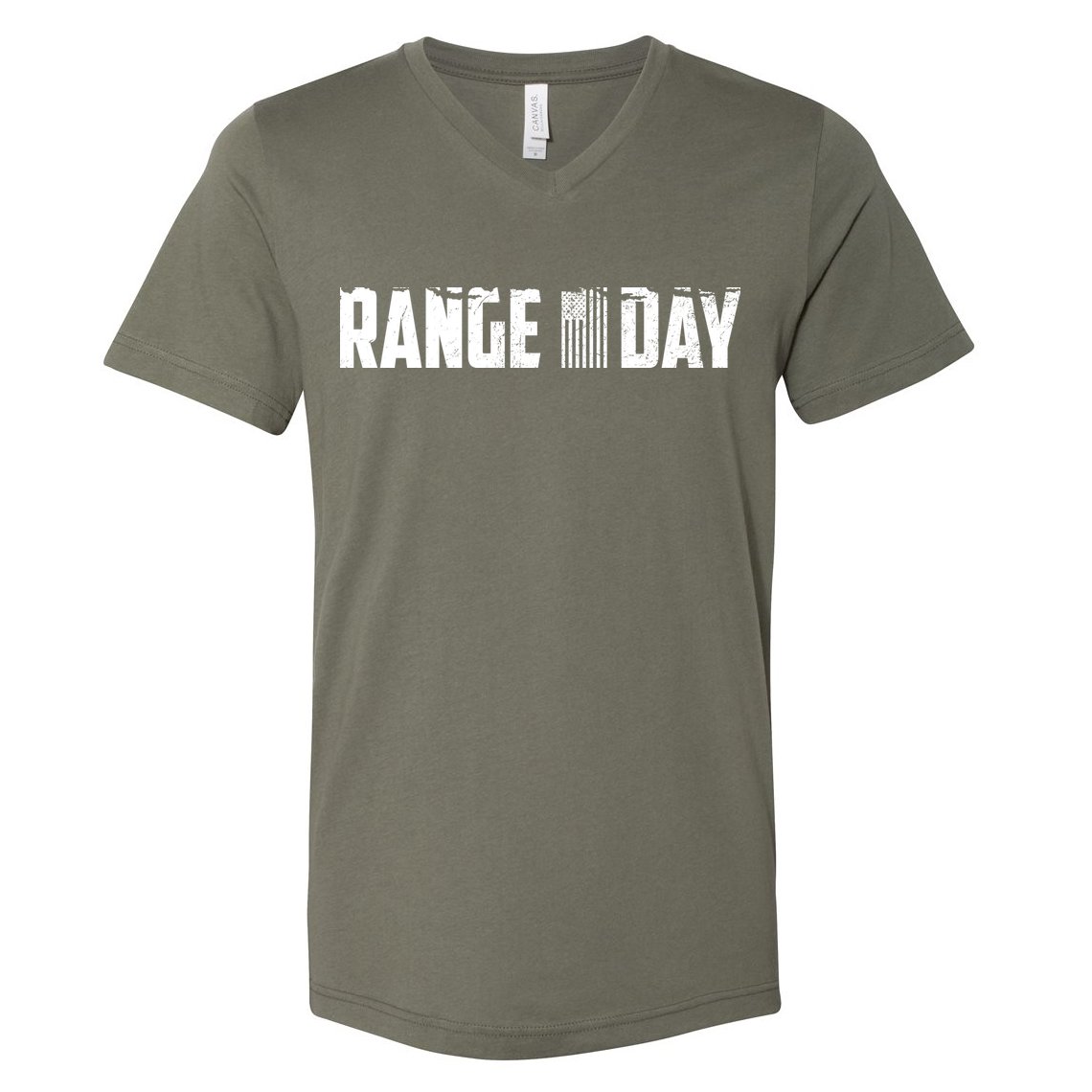 Range Day American Flag V-Neck T-Shirt