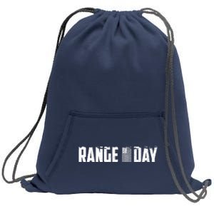 Range Day American Flag Sweatshirt Cinch Pack Bag