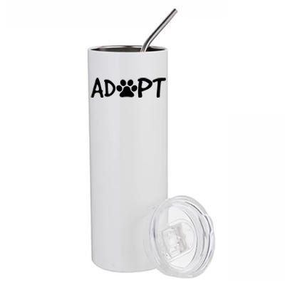 Rescue Dog Adopt Rescue Dog Lover Rescue Dog Owner Gift Stainless Steel Tumbler