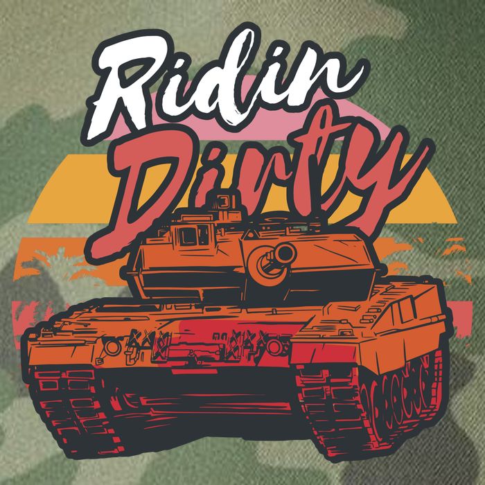 Ridin Dirty Army Legacy Tie Dye Trucker Hat