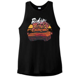 Ridin Dirty Army Ladies PosiCharge Tri-Blend Wicking Tank