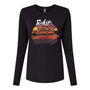 Ridin Dirty Army Womens Cotton Relaxed Long Sleeve T-Shirt