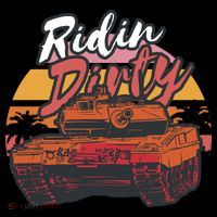 Ridin Dirty Army High Crown Mesh Back Trucker Hat