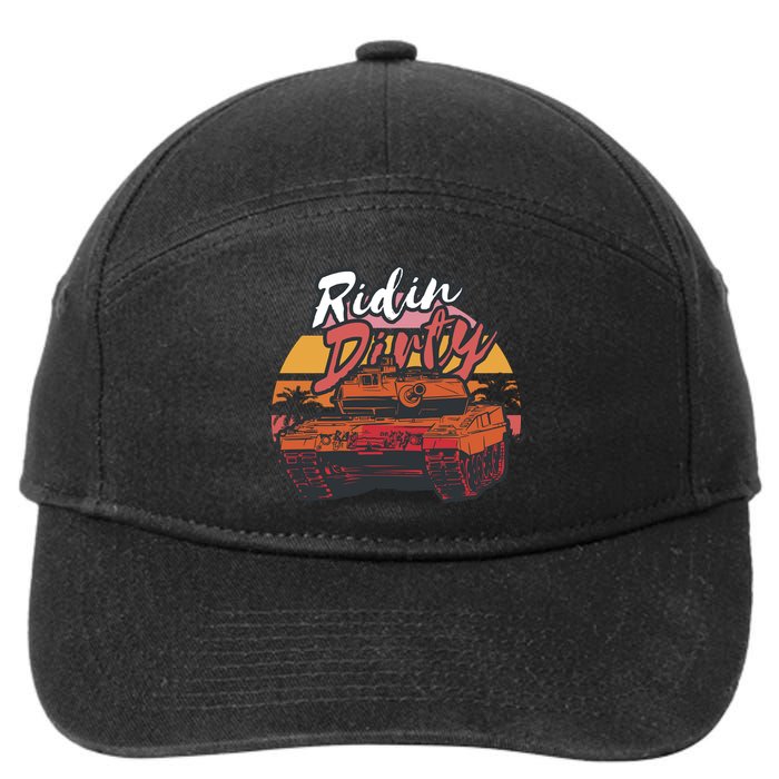 Ridin Dirty Army 7-Panel Snapback Hat