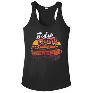 Ridin Dirty Army Ladies PosiCharge Competitor Racerback Tank