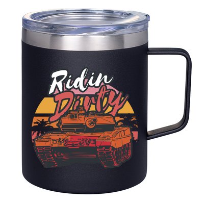Ridin Dirty Army 12oz Stainless Steel Coffee Mug