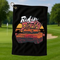 Ridin Dirty Army Golf Towel