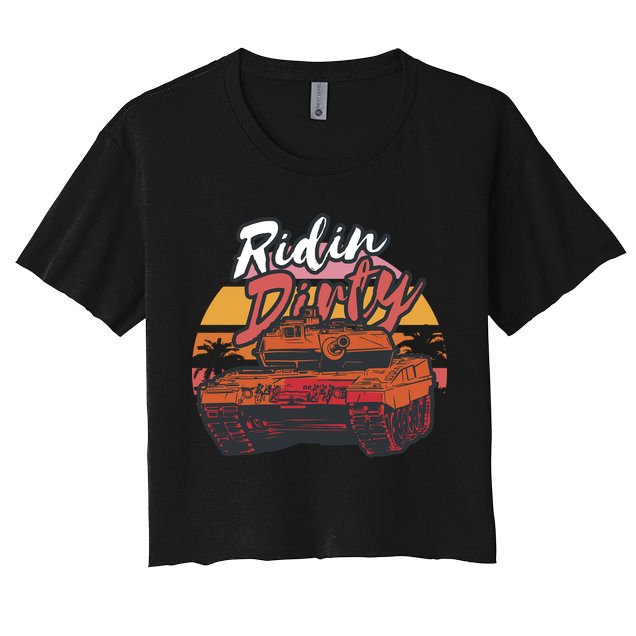 Ridin Dirty Army Crop Top