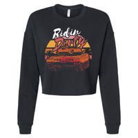 Ridin Dirty Army Cropped Pullover Crew