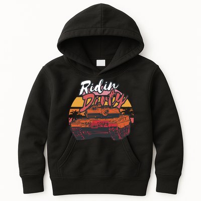 Ridin Dirty Army Kids Hoodie