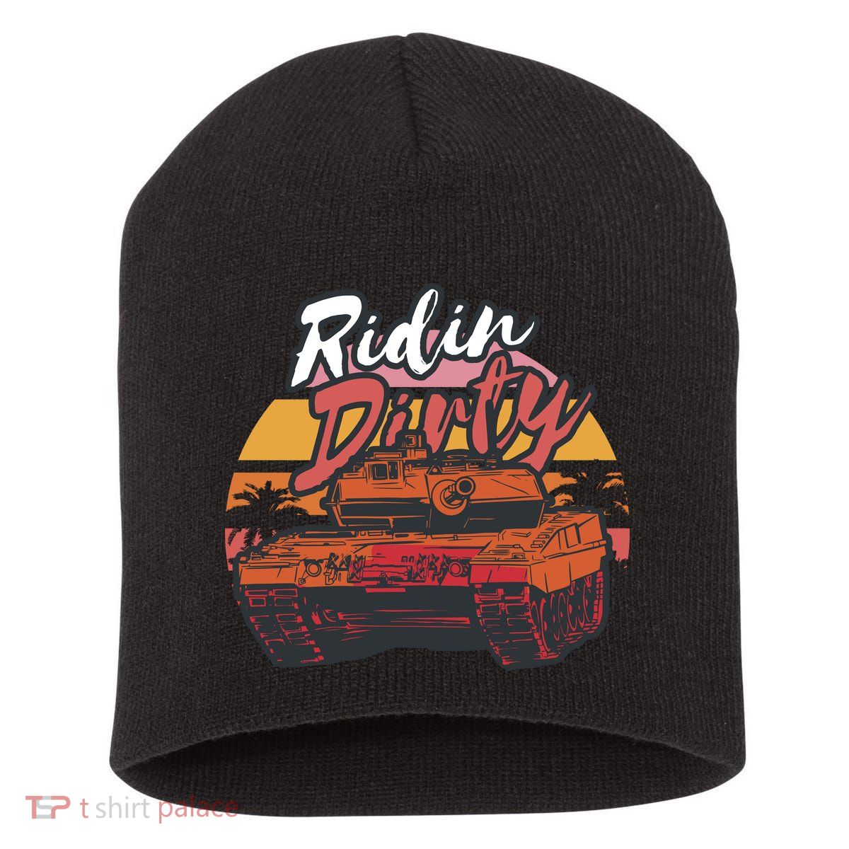 Ridin Dirty Army Short Acrylic Beanie