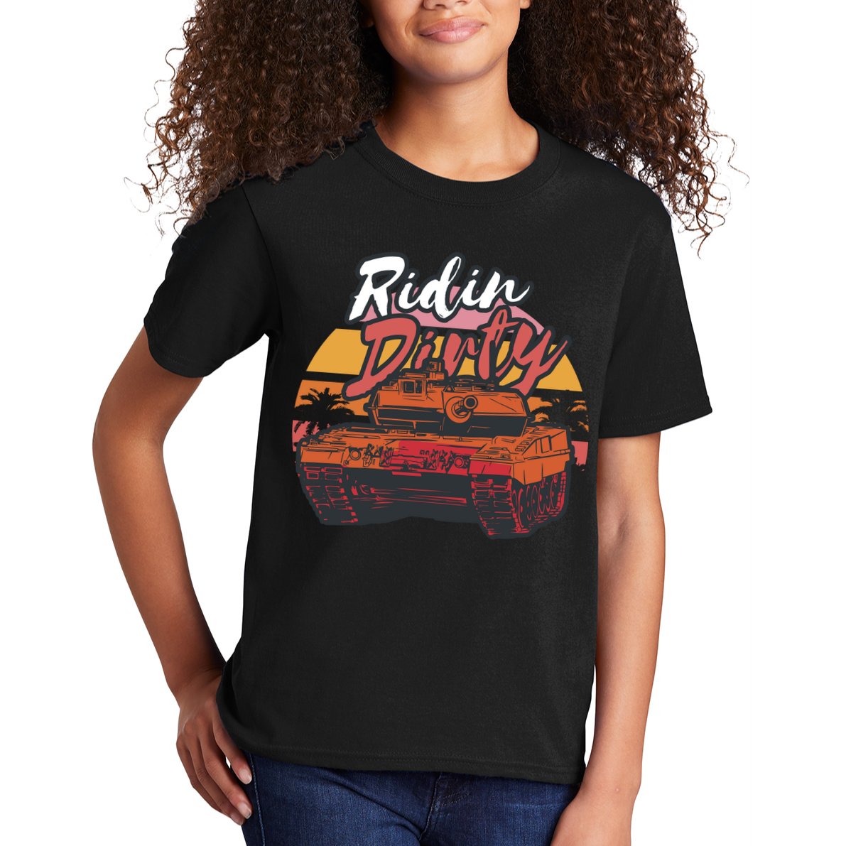 Ridin Dirty Army Kids T-Shirt