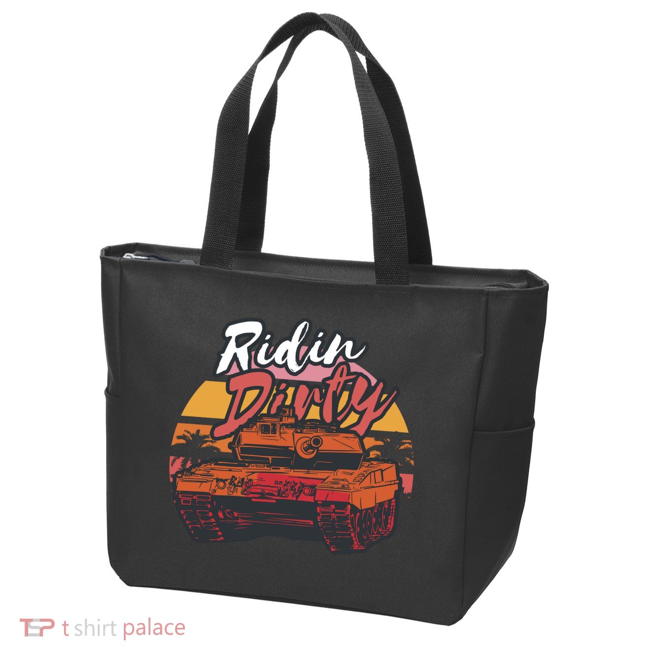 Ridin Dirty Army Zip Tote Bag