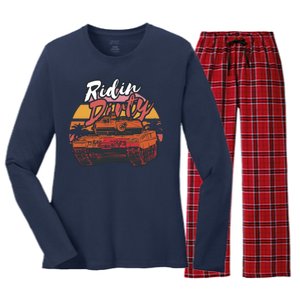 Ridin Dirty Army Women's Long Sleeve Flannel Pajama Set 