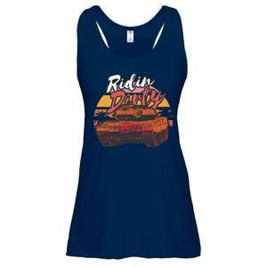 Ridin Dirty Army Ladies Essential Flowy Tank