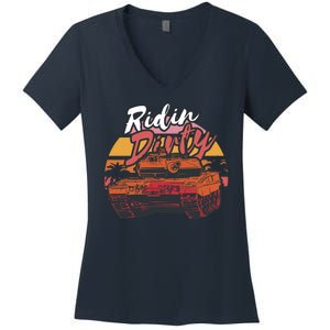 Ridin Dirty Army Women's V-Neck T-Shirt