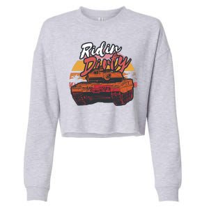 Ridin Dirty Army Cropped Pullover Crew