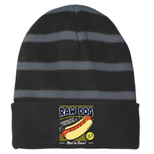 Raw Dog Americas Favourite Striped Beanie with Solid Band