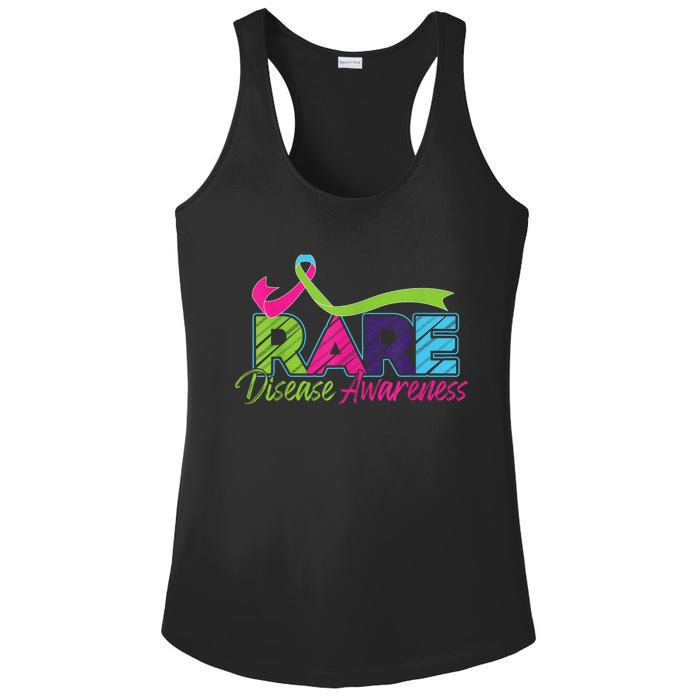 Rare Disease Awareness Rare Disease Day Warriors 2024 Ladies PosiCharge Competitor Racerback Tank