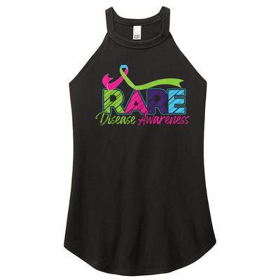 Rare Disease Awareness Rare Disease Day Warriors 2024 Women’s Perfect Tri Rocker Tank