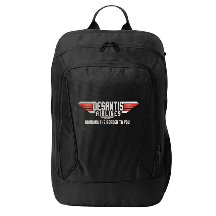 Ron DeSantis Airlines Top DeSantis Airlines Funny Meme City Backpack