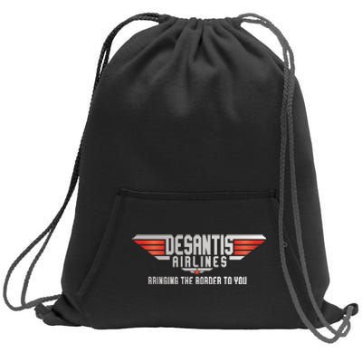 Ron DeSantis Airlines Top DeSantis Airlines Funny Meme Sweatshirt Cinch Pack Bag