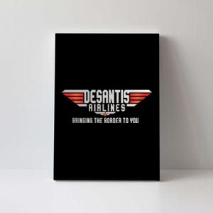 Ron DeSantis Airlines Top DeSantis Airlines Funny Meme Canvas