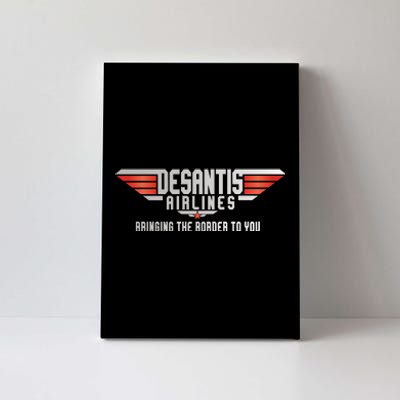 Ron DeSantis Airlines Top DeSantis Airlines Funny Meme Canvas