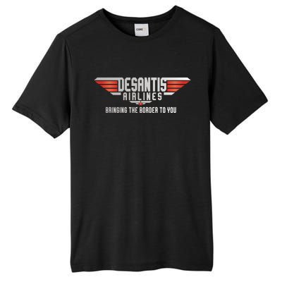 Ron DeSantis Airlines Top DeSantis Airlines Funny Meme Tall Fusion ChromaSoft Performance T-Shirt