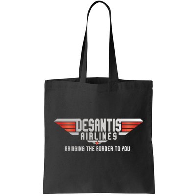 Ron DeSantis Airlines Top DeSantis Airlines Funny Meme Tote Bag