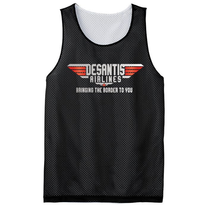 Ron DeSantis Airlines Top DeSantis Airlines Funny Meme Mesh Reversible Basketball Jersey Tank